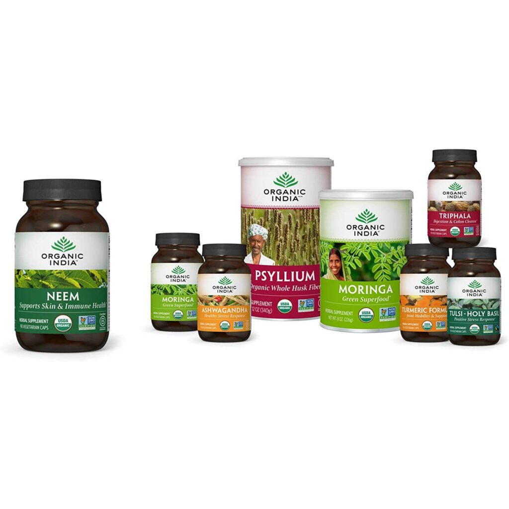 Organic India Neem Herbal Supplement Supports Skin, Immune, & Liver